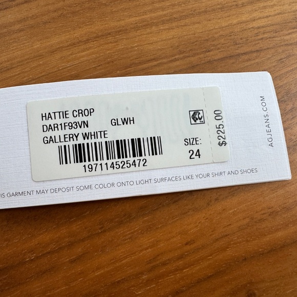 AG White Hattie Jean- Size 24- NWT - Picture 10 of 10